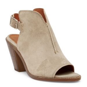 FRYE Courtney Leather Sling Back Block Heel Sandal